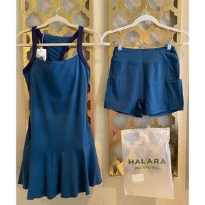 HALARA Everyday Cloudful Backless 2in1 Dress-Tennis Star. NWT *everyday *pickle